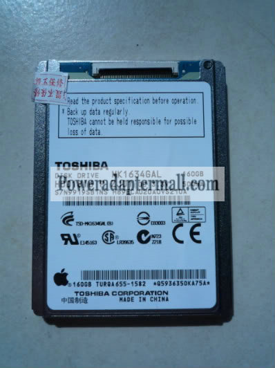 NEW 1.8"TOSHIBA MK1634GAL CE ZIF 160GB Hard Drive for iPod Class